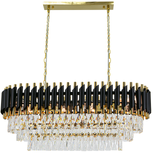 czarno złota lampa TOLEDO 8xE27 czarno złota lampa TOLEDO 8xE27
