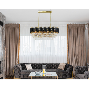 duża lampa kryształowa TOLEDO 80 cm