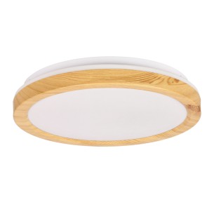 okrągły plafon LED 29 cm z drewnem okrągły plafon LED 29 cm z drewnem