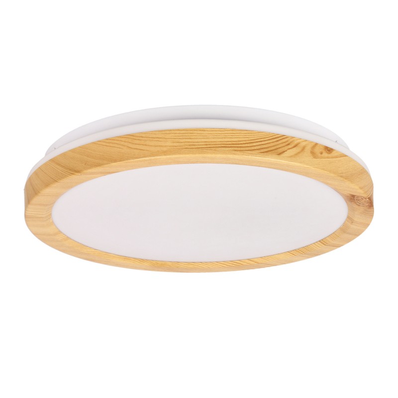 okrągły plafon LED 29 cm z drewnem okrągły plafon LED 29 cm z drewnem