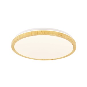 biało drewniany plafon LED 24W biało drewniany plafon LED 24W