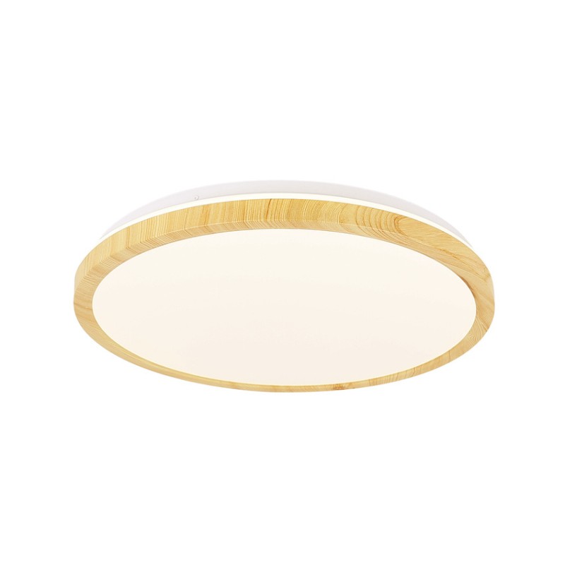 biało drewniany plafon LED 24W biało drewniany plafon LED 24W