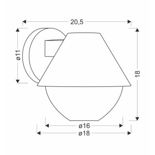 HENDERA 21-32256 kinkiet zewnętrzny