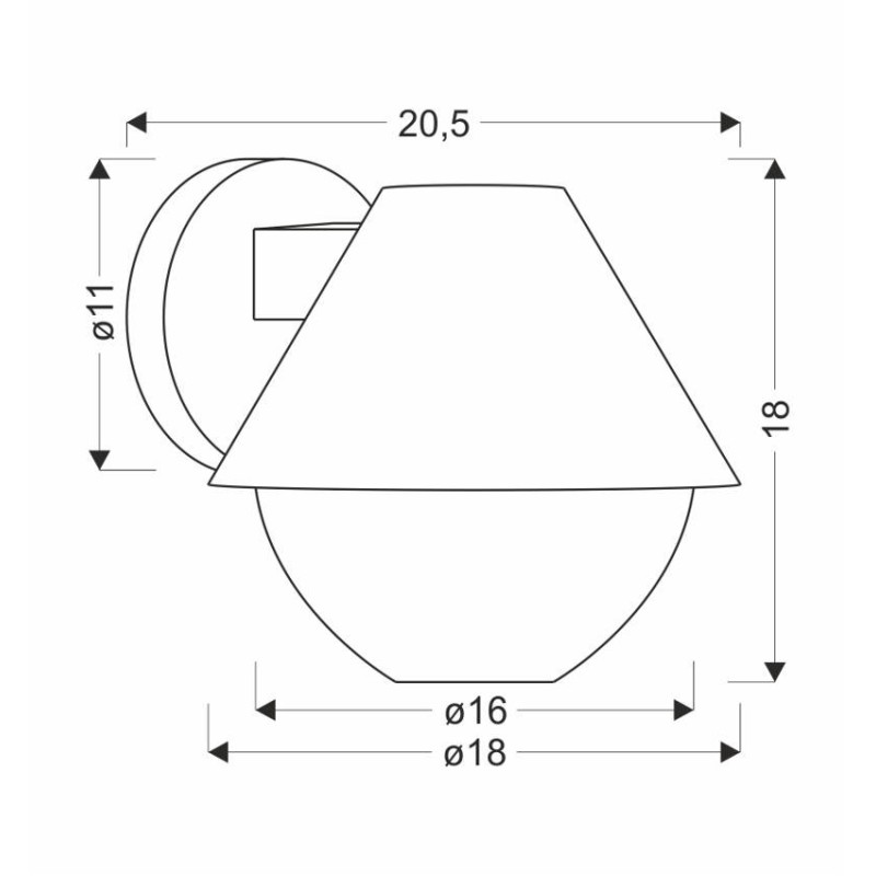 HENDERA 21-32256 kinkiet zewnętrzny