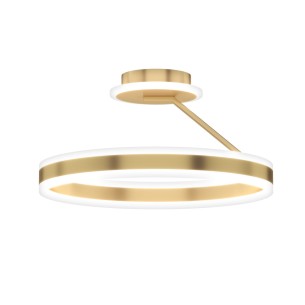 złota lampa LED do salonu RINEUS złota lampa LED do salonu RINEUS