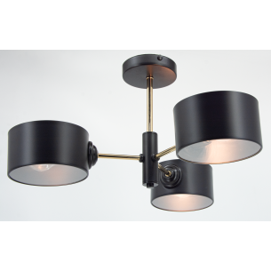 Lampa sufitowa VITO z metalu i szkła do salonu