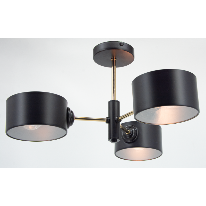 Lampa sufitowa VITO z metalu i szkła do salonu