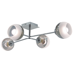 chromowana lampa ze szkłem ARES chromowana lampa ze szkłem ARES