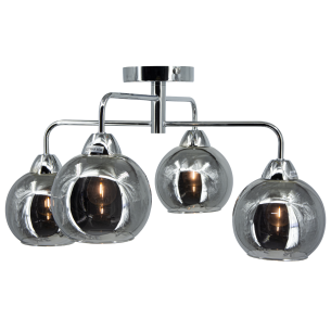 lampa sufitowa chrom metal szkło lampa sufitowa chrom metal szkło