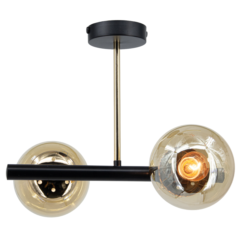 lampa sufitowa OTIS 35 cm czarna złota lampa sufitowa OTIS 35 cm czarna złota