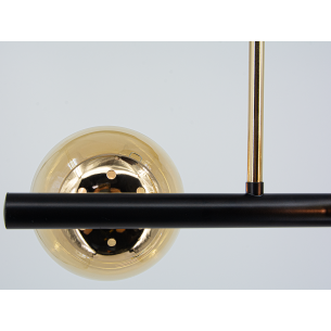 czarno złota lampa metal szkło OTIS czarno złota lampa metal szkło OTIS