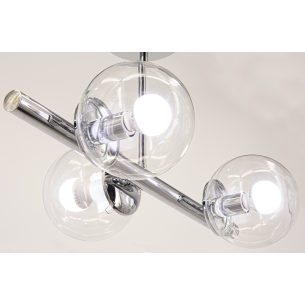 lampa szklane kule chrom lampa szklane kule chrom