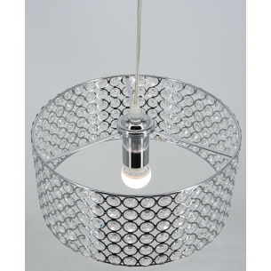 lampa wisząca chrom metal szkło lampa wisząca chrom metal szkło