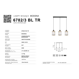 MODENA 6782 3 BL TR