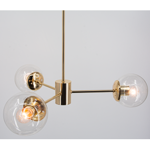 lampa sufitowa złota metal szkło lampa sufitowa złota metal szkło