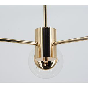 lampa sufitowa złota ze szklanymi kloszami lampa sufitowa złota ze szklanymi kloszami