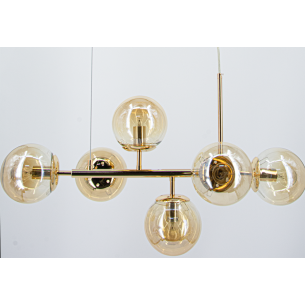 szklana złota lampa wisząca PACO szklana złota lampa wisząca PACO