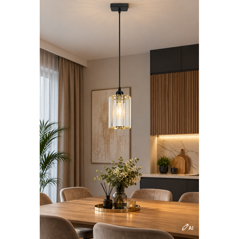 czarno złota lampa wisząca MODENA czarno złota lampa wisząca MODENA