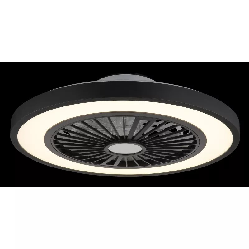czarny wentylator sufitowy z lampą LED czarny wentylator sufitowy z lampą LED