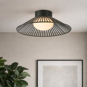 Czarna lampa sufitowa dekoracyjna SONTE 40 cm GX53