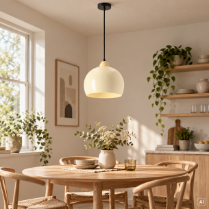 Żółta lampa wisząca MONROE 25 cm E27