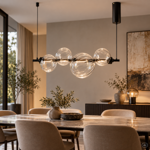 Lampa wisząca PLAYA 4 LED szklane kule