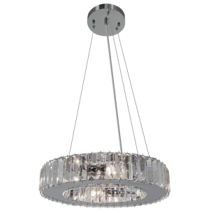 Chromowana lampa WINDSOR 6350/4 z kryształami Chromowana lampa WINDSOR 6350/4 z kryształami