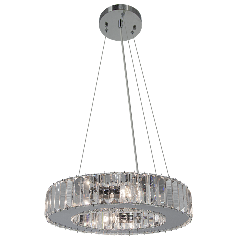 Chromowana lampa WINDSOR 6350/4 z kryształami Chromowana lampa WINDSOR 6350/4 z kryształami