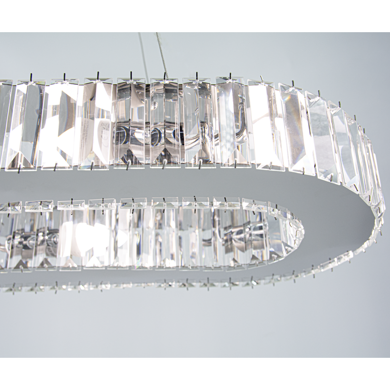 Duża lampa dekoracyjna WINDSOR chrom kryształ Duża lampa dekoracyjna WINDSOR chrom kryształ