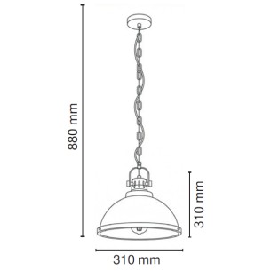 Lampa wisząca LENTO E27 średnica 31 cm Lampa wisząca LENTO E27 średnica 31 cm
