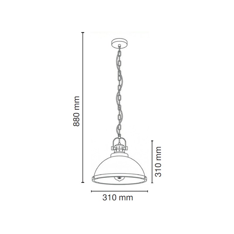 Lampa wisząca LENTO E27 średnica 31 cm Lampa wisząca LENTO E27 średnica 31 cm