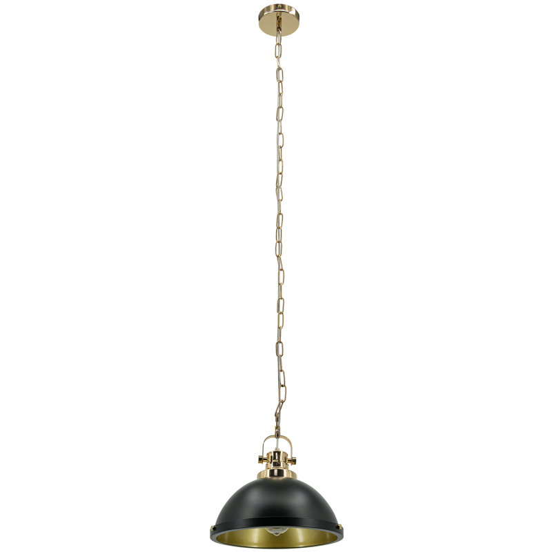 Czarno-złota lampa wisząca LENTO 7899/1 Czarno-złota lampa wisząca LENTO 7899/1
