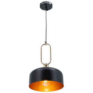 Lampa NEXO czarna ze złotym wykończeniem Lampa NEXO czarna ze złotym wykończeniem