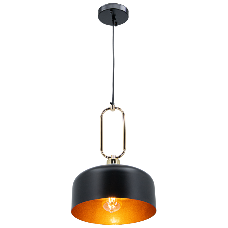 Lampa NEXO czarna ze złotym wykończeniem Lampa NEXO czarna ze złotym wykończeniem