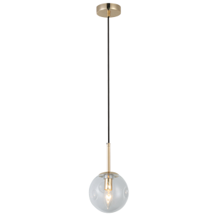 złota lampa LEO E14 nad blat