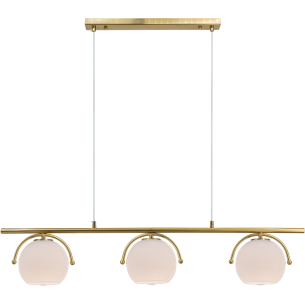 złota lampa KONGO 3 punktowa 90 cm