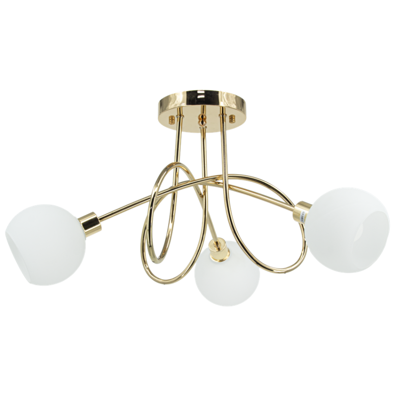 lampa sufitowa złota 60 cm AURORA
