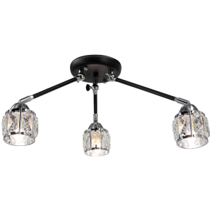 lampa NAIROBI 3 punktowa E14 czarna chrom