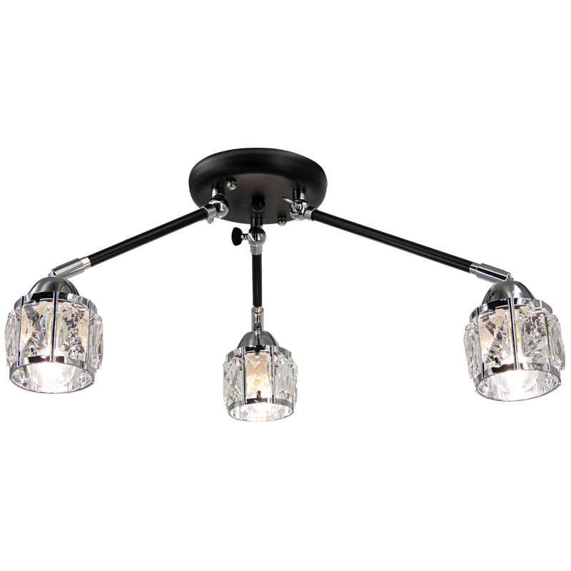 lampa NAIROBI 3 punktowa E14 czarna chrom