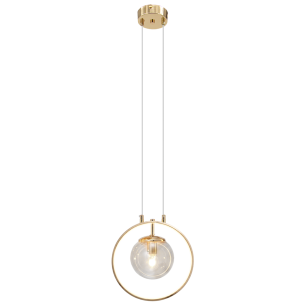 mała złota lampa wisząca NOVA 25 cm mała złota lampa wisząca NOVA 25 cm