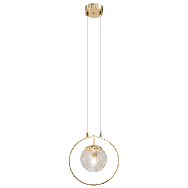 mała złota lampa wisząca NOVA 25 cm mała złota lampa wisząca NOVA 25 cm