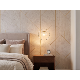 lampa NOVA złota metal akryl szkło lampa NOVA złota metal akryl szkło