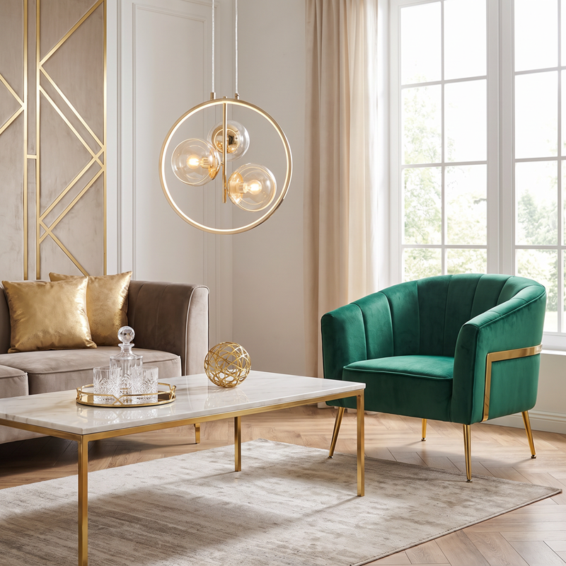 lampa NOVA złota 3 punktowa E14 lampa NOVA złota 3 punktowa E14