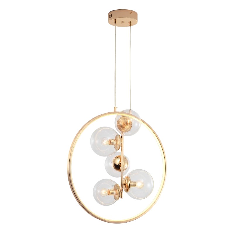 duża złota lampa NOVA 5xE14 LED 55 cm duża złota lampa NOVA 5xE14 LED 55 cm