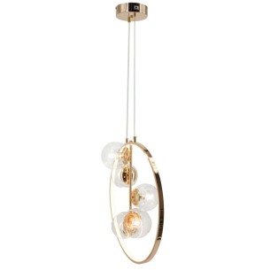złota lampa wisząca NOVA 5 punktowa złota lampa wisząca NOVA 5 punktowa