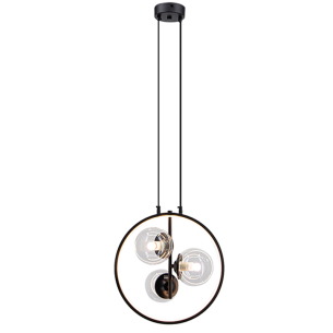 nowoczesna czarna lampa NOVA do salonu
