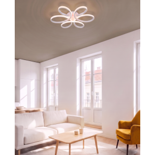 biała lampa sufitowa CORONA LED biała lampa sufitowa CORONA LED