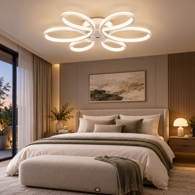 biały plafon LED CORONA 50 cm biały plafon LED CORONA 50 cm