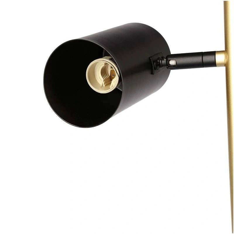 lampa PERRET 164 cm czarna złota