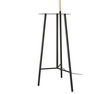 lampa podłogowa z półką do salonu